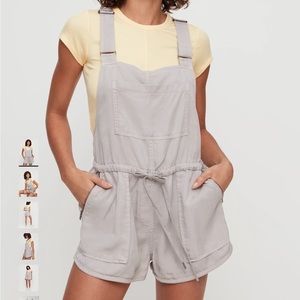 Aritzia | Wilfred Free Beatriz Romper Shortalls Overalls | XS